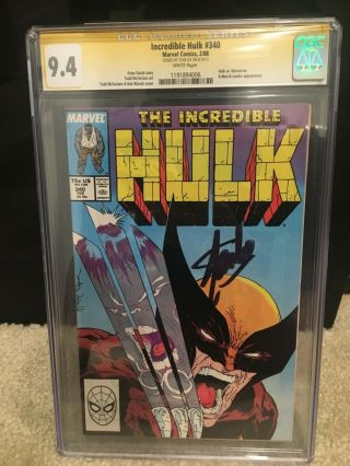 The Incredible Hulk 340 Cgc Signed By Stan Lee