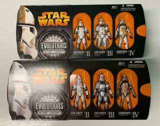 Star Wars Evolutions (set Of 2) : Clone Trooper To Stormtrooper [gold & Gray]