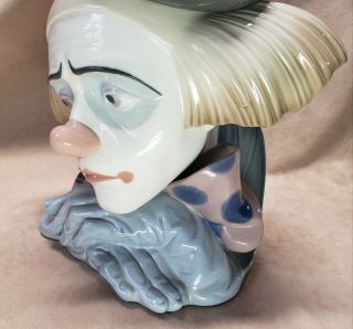 Lladro Pensive Clown Head Bust Gloss Finish Figurine 5130 3