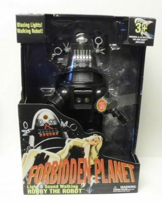 12 " Forbidden Planet Light & Sound Walking Robby The Robot Exclusive