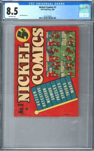 Nickel Comics 1 Cgc 8.  5 (ow)