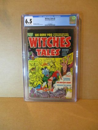 Witches Tales 9 Cgc 6.  5 Classic Boiling Woman Sacrifice C 1952 Harvey Horror Fn,