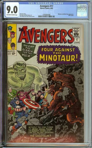 Avengers 17 Cgc 9.  0 Ow/wh Pages