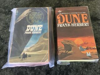 Dune Paperback Books 1965 1st Edition & 1981 Frank Herbert