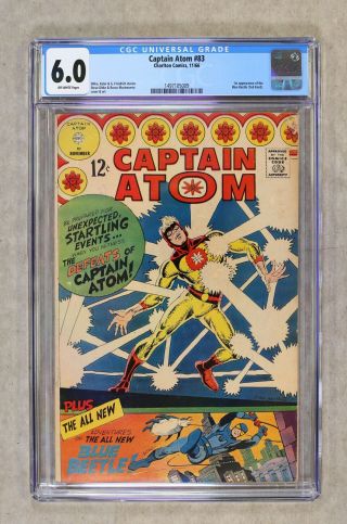 Captain Atom 83 Cgc 6.  0 1966 1497105009 1st App.  Ted Kord Second Blue Beetle