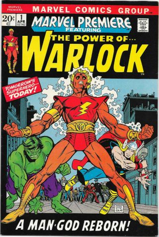 Marvel Premiere 1 Marvel 1972 1st Warlock Thomas / Kane / Adkins,  Vfnm