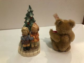 Hummel Wonder of Christmas collector set Steiff teddy bear 1394 Hum 2015 7 inch 3