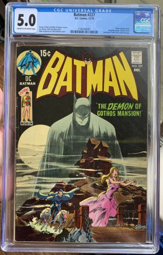 Dc Batman 227 Cgc 5.  0 Neal Adams Detective Comics 31 Homage Mid Grade