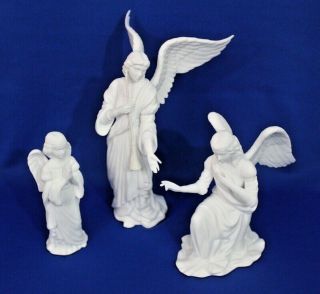 Lenox The Nativity Angels In Adoration Bone China White Porcelain 1989 Mib