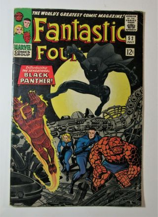 Fantastic Four 52 1st Appearance Of The Black Panther From 1966