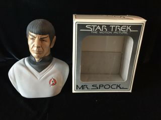 Read 1979 Grenadier Spirits Star Trek Mr.  Spock Bust Statue Booze Decanter Read