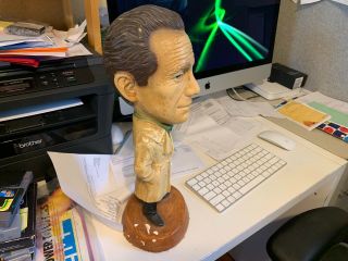 ESCO Chalkware Statue of Humphrey Bogart 2