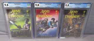 Army Of Darkness 1 2 3 (full Run 1 - 3) Cgc 9.  8 Nm/mt Dark Horse Comics 1992