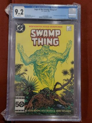 The Saga Of Swamp Thing 37 Nm 1st Full Appearance Of John Constantine