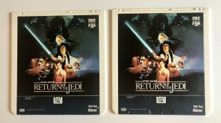 Vintage Star Wars Return Of The Jedi Ced Discs Part 1 & 2 Set