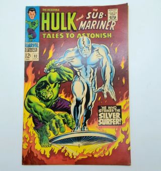 Item 5 Tales To Astonish 93 - Fn/vf Hulk - Silver Surfer - Marvel Silver Age.