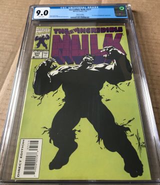 Incredible Hulk 377 3rd Print Cgc 9.  0 Vf/nm