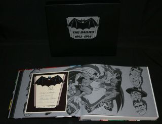Batman The Dailies Signed By Bob Kane,  Dick Spring,  Burnley,  Paris,  & Schwartz