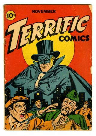 Terrific Comics 6 Holyoke 1944,  L.  B.  Cole Cover G/vg