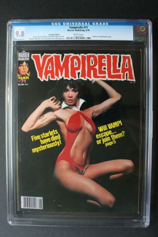 Vampirella 71 3rd Barbara Leigh Photo - C Warren 1978 Canadian Variant Cgc 9.  8