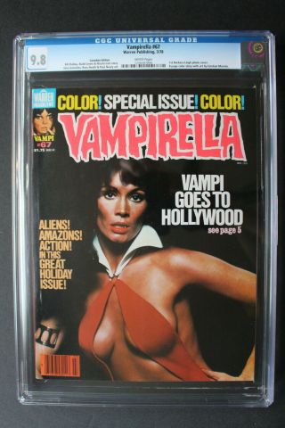 Vampirella 67 1st Barbara Leigh Photo - C Warren 1978 Canadian Variant Cgc 9.  8