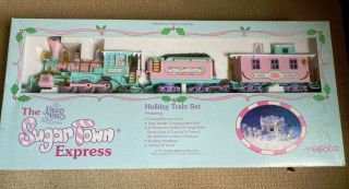1995 Precious Moments The Sugar Town Express Holiday Train Set 152595 Christmas