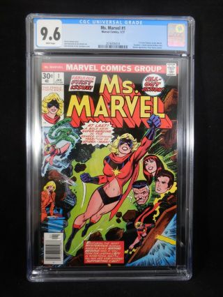 Ms.  Marvel 1 Cgc 9.  6 White Pages 1st Carol Danvers