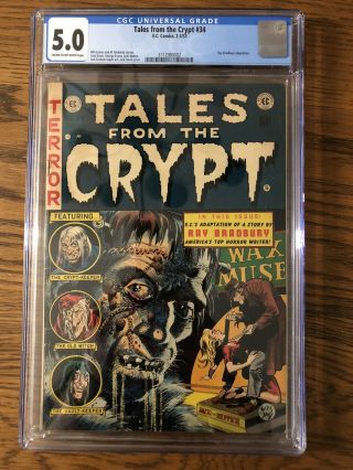 Tales From The Crypt 34 Cgc 5.  0
