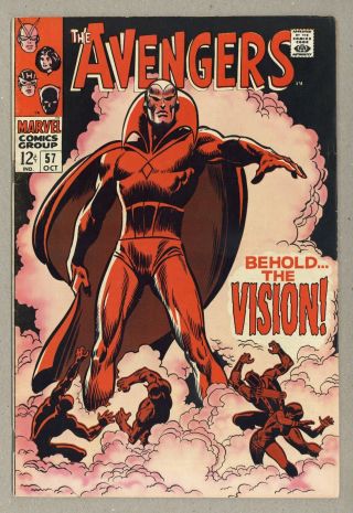 Avengers 57 Vg,  4.  5 1968 1st Silver Age App.  Vision
