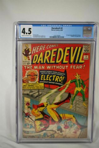 Marvel Comics Daredevil 2 Cgc 4.  5 Hero Dare Devil Netflix Movie Electro
