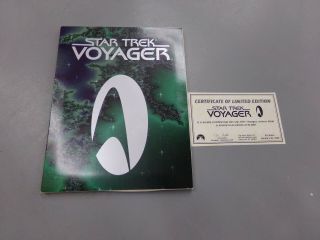 Star Trek Voyager Writers Bible With Certificate Limited Edition To 10,  000