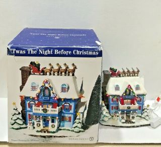 Dept 56 Lighted " Twas The Night Before Christmas " 2003