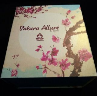 Sakura Allure Tea Gift Set Teavana Cherry Blossom Tumbler & Tea Tin