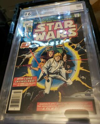 Star Wars 1 Pgx 9.  6 (1977 Marvel Comics) First Printing - A Hope