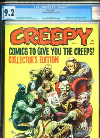 1964 Warren Creepy 1 1st Appearance Uncle Creepy Frazetta Cgc 9.  2 White Box14