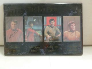 Star Trek Doohan,  Nichols,  Takei,  Koenig Signed Display