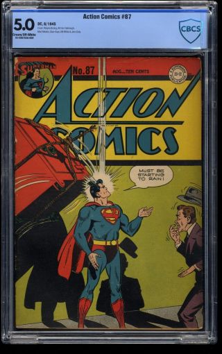 Action Comics 87 Cbcs Vg/fn 5.  0 Cream To Off White