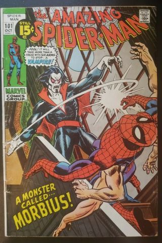 Spiderman 101.  1st Appearance Morbius.  Very Good - 3.  5 To 4.  0
