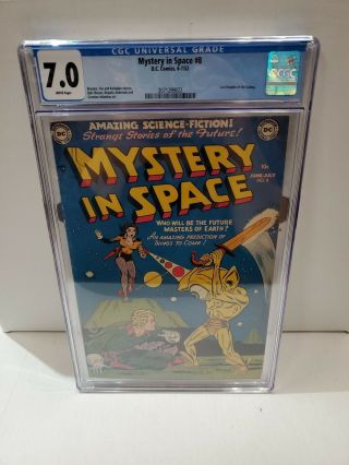 Cgc 7.  0 Mystery In Space 8 Dc 6 - 7/52