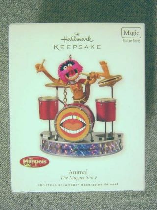 Rare 2010 Hallmark The Muppet Show “animal” Magic Ornament; Sound