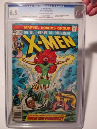 The X - Men 101 Cgc 6.  5.  (oct 1976,  Marvel)