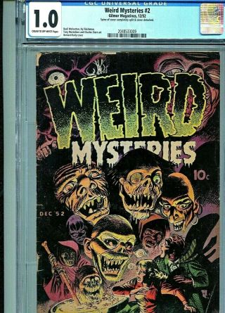 Weird Mysteries 2 - Cgc Grade 1.  0 - Bernard Baily Cvr.  1952 Pre - Code Horror