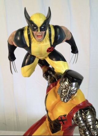 Fastball Special Colossus & Wolverine 1/4 Scale Statue Custom Leg Repaired