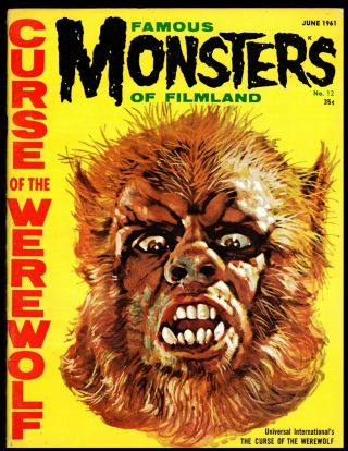 Famous Monsters 12 Vf (the Curse Of The Werewolf) 1962 Warren