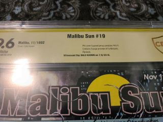 MALIBU SUN 19 CBCS 9.  6 SS SIGNED BY DALE KEOWN.  1ST PITT.  1ST DALE KEOWN. 2