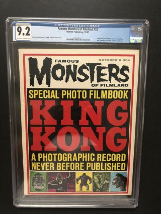 Famous Monsters Of Filmland 25 (1963) King Kong Cgc Nm - 9.  2 Ow/w Book