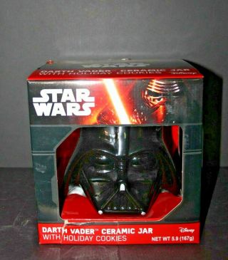 Star Wars Darth Vader Ceramic Head Galerie Cookie Jar With Lid