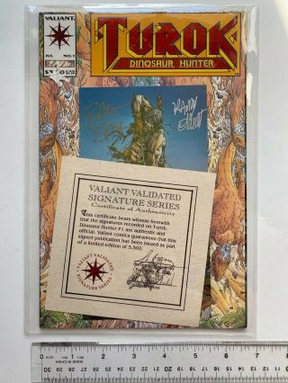 Turok Dinosaur Hunter Comic 1 Signature Series W/ Certificate - Signed