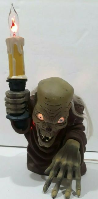 Vintage Tales From The Crypt Keeper Light Up Candelabra 1996 Halloween Flicker