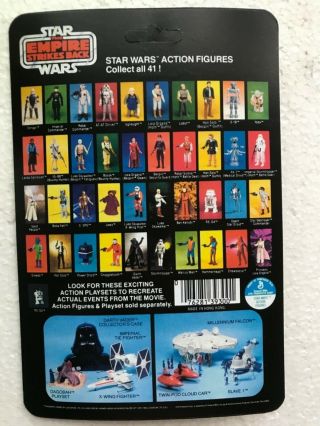KENNER 1981 VINTAGE HAN SOLO BESPIN On EMPIRE STRIKES BACK 41 BACK CARD 3